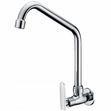 Wall Mounted Kitchen Faucet (Brass) 